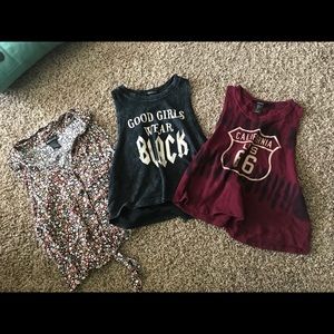 Bundle 3 Crop Tops (Wet Seal, F21)